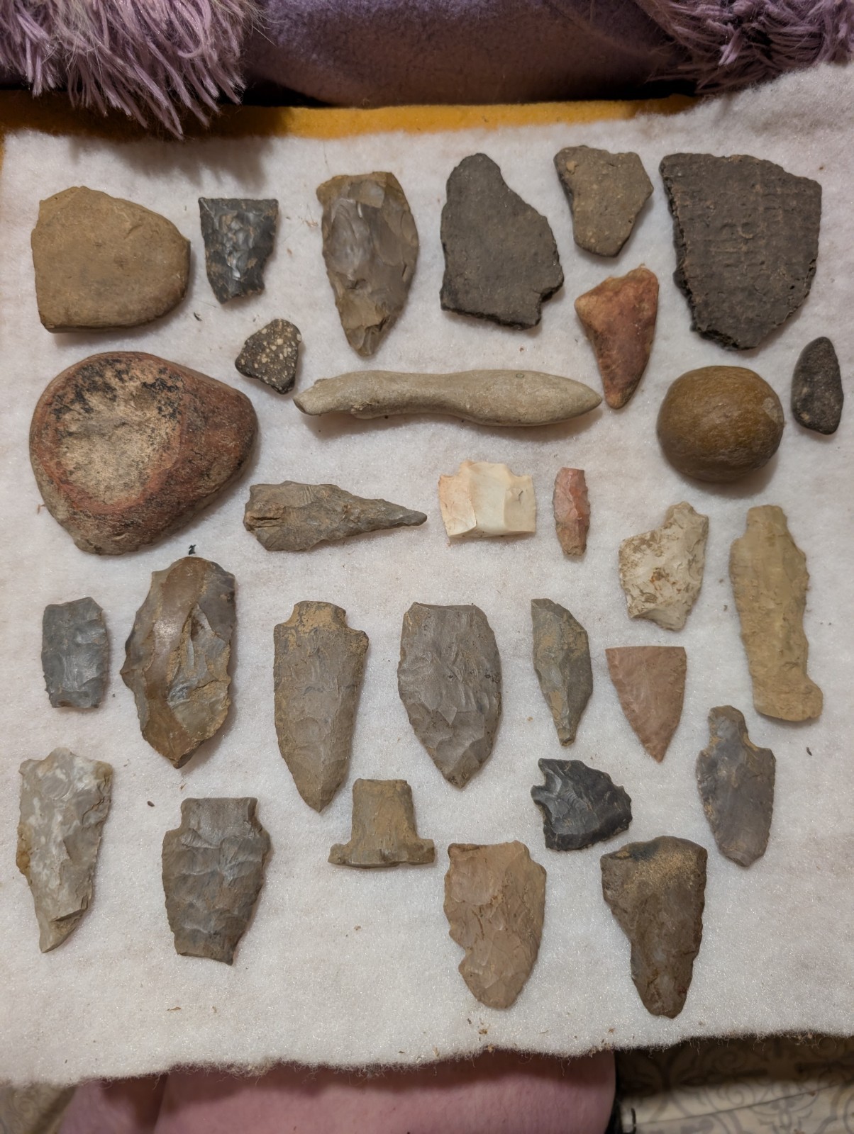 Authentic Indian Artifacts Arrowheads, (30 Assorted Artifacts NW Ala