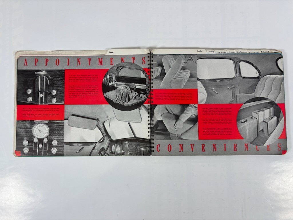 1937 Ford Car Dealership Display Album Book: How To Choose Your Next Automobile