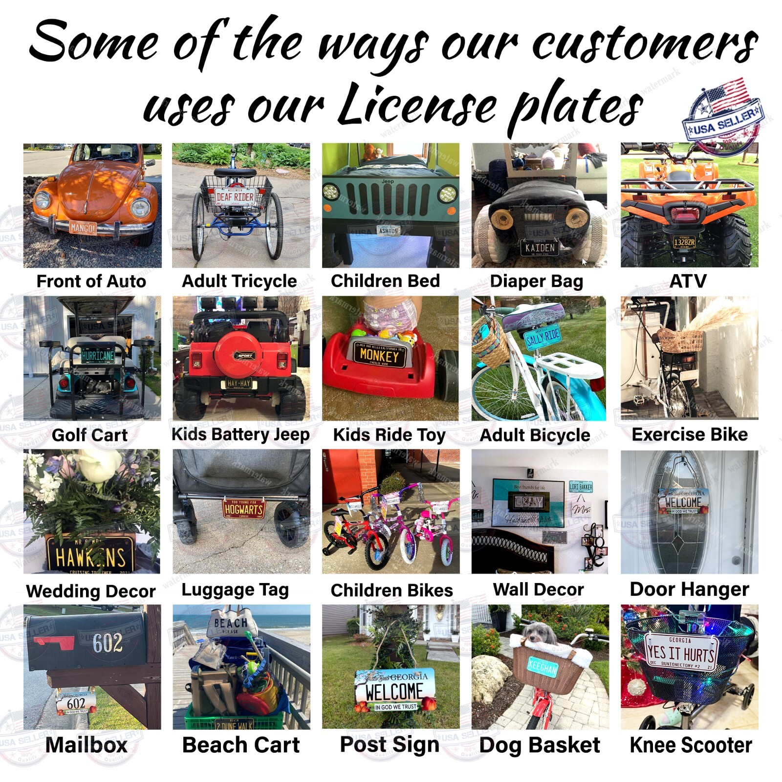 Any Mexico States Custom License Plate Personalized Novelty Auto Car ATV Bike