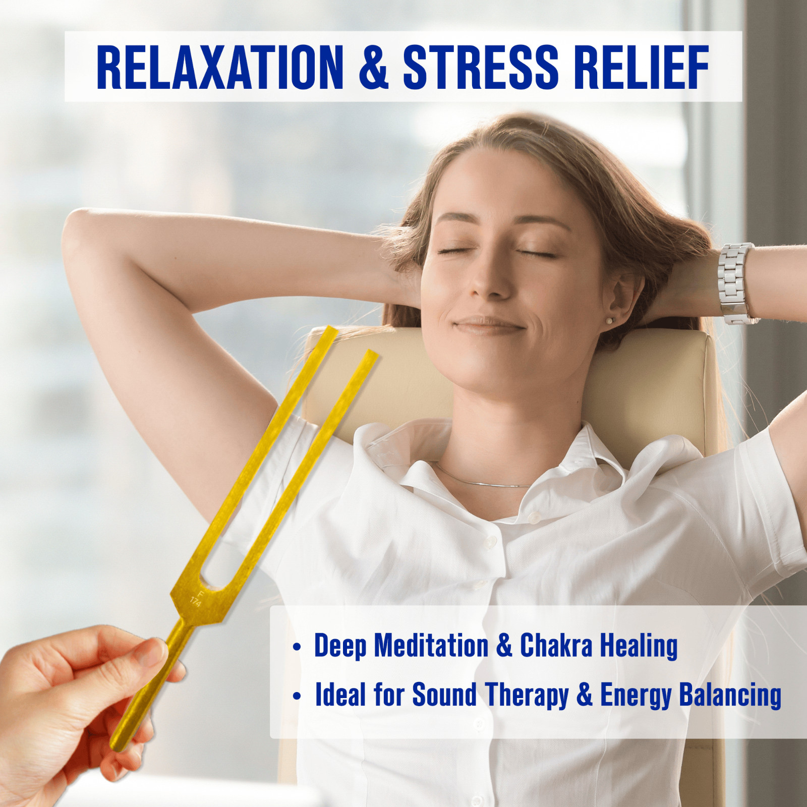 Solfeggio Chakra Tuning Fork Set of 9 Sound Healing, Meditation & Energy Balance