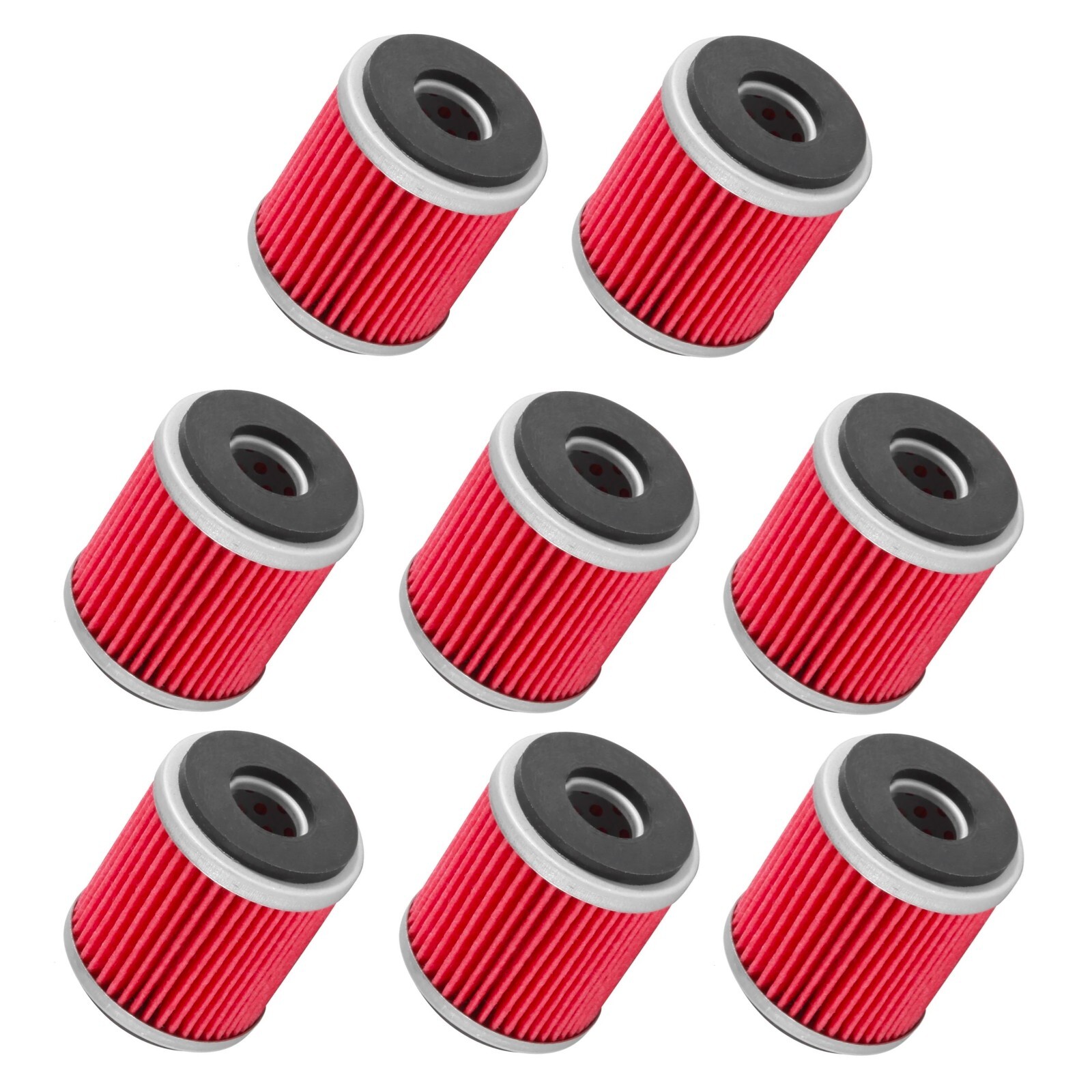 8-Pack Oil Filter Filters fits Yamaha YFZ450 YFZ450R YFZ450W YFZ450X Raptor 250