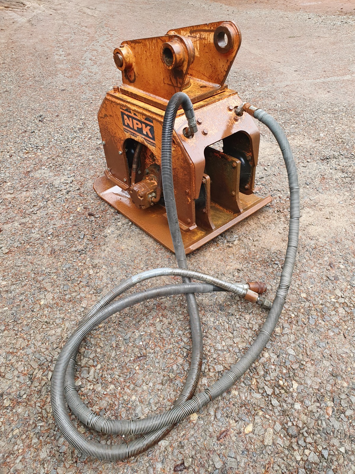 NPK C6B Excavator Hydraulic Plate Compactor- CAT 312 Mount- Ready To Work!