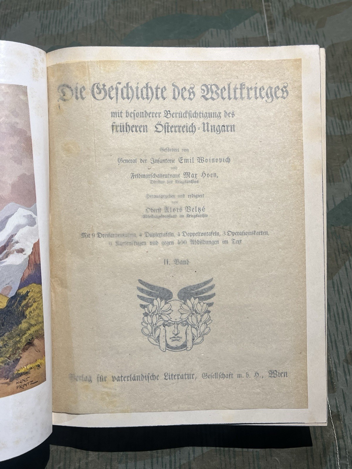 WW2 German Era Original Die Geschichte Des Weltkriegs Book #2 on German Military