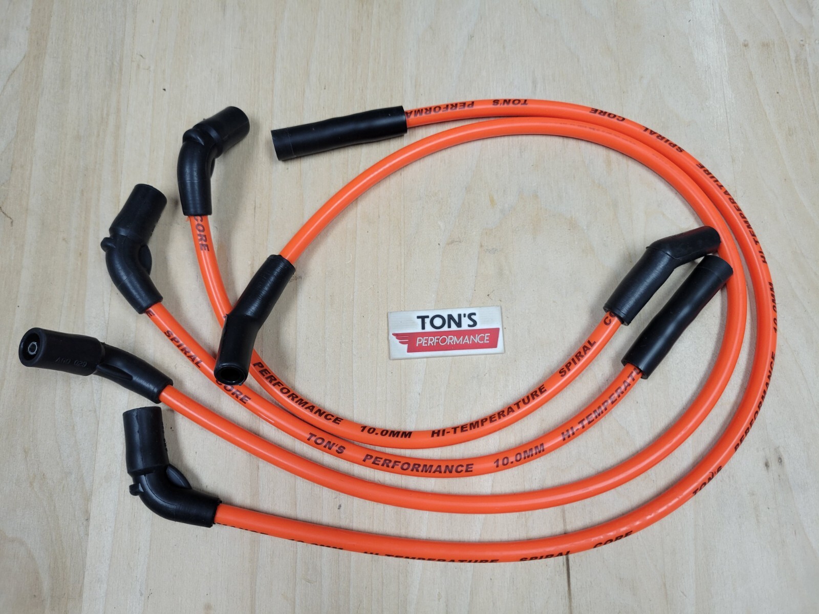 Ton's Orange 10mm Harley Davidson 17-23 M8 Road King Glide FLHX Spark Plug Wires