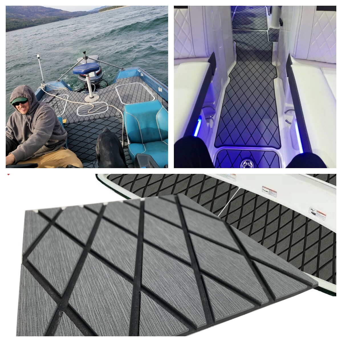 Diamond Type EVA Foam Boat Flooring Sheet Mat Nonslip Marine Sea Decking Carpet
