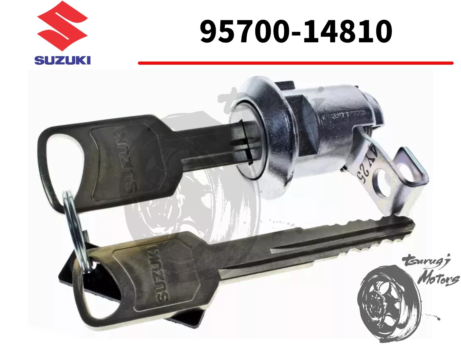 SUZUKI Genuine GSXR GSXS 600 750 1000 Rear Seat Tail Lock Set 95700-14810 W/Keys