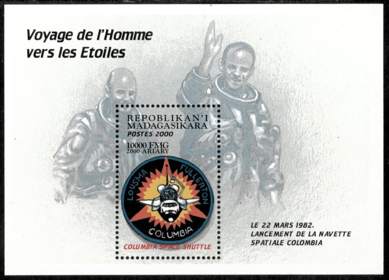 Madagascar 2000 - Space - Souvenir Stamp Sheet - Scott #1546 - MNH