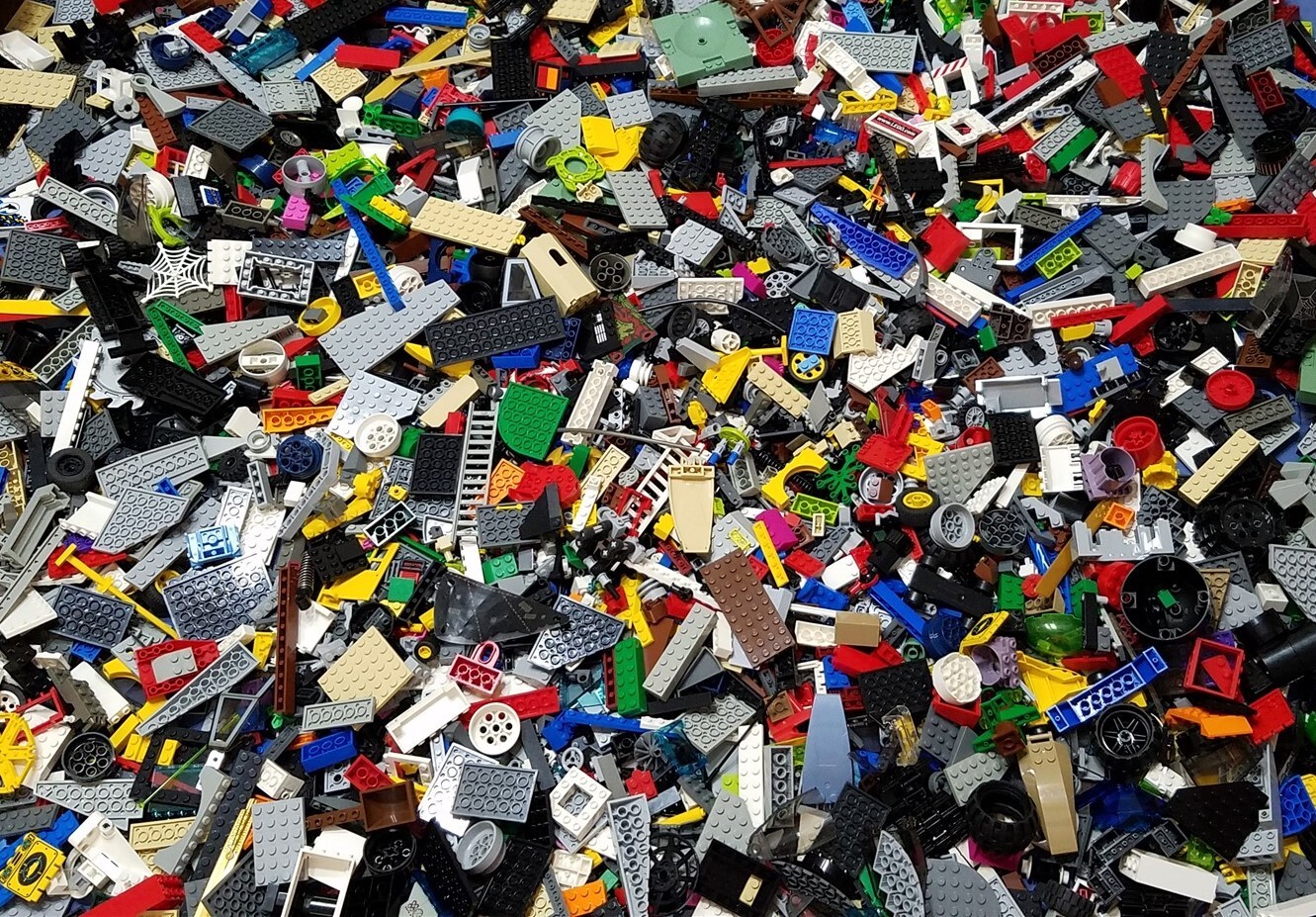 LEGO Bulk Lot of 2 Pounds Bricks Parts and Pieces Clean Genuine 2 Lbs Grab Bag