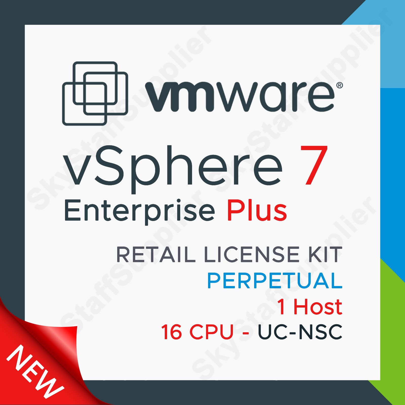 VMware vSphere Enterprise Plus v.7 - 4 CPU License - Perpetual UC NSC BRAND NEW