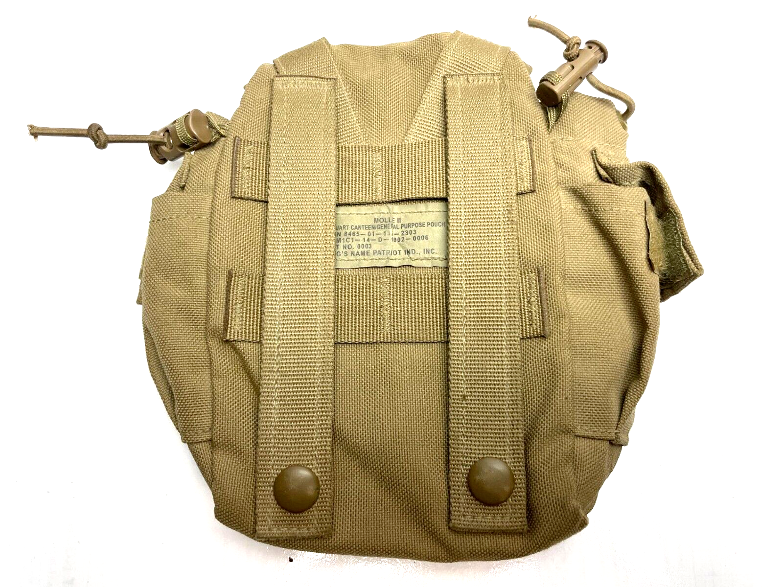 USGI Military USMC 1QT MOLLE Coyote CANTEEN COVER Pouch 8465-01-532-2303 EXC