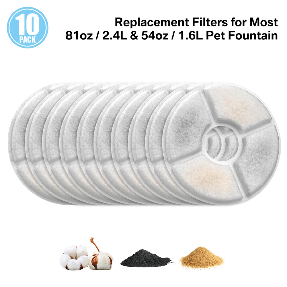 12x Pet Water Fountain Replacement Filters for Catit Cat Dog Drinking Flower
