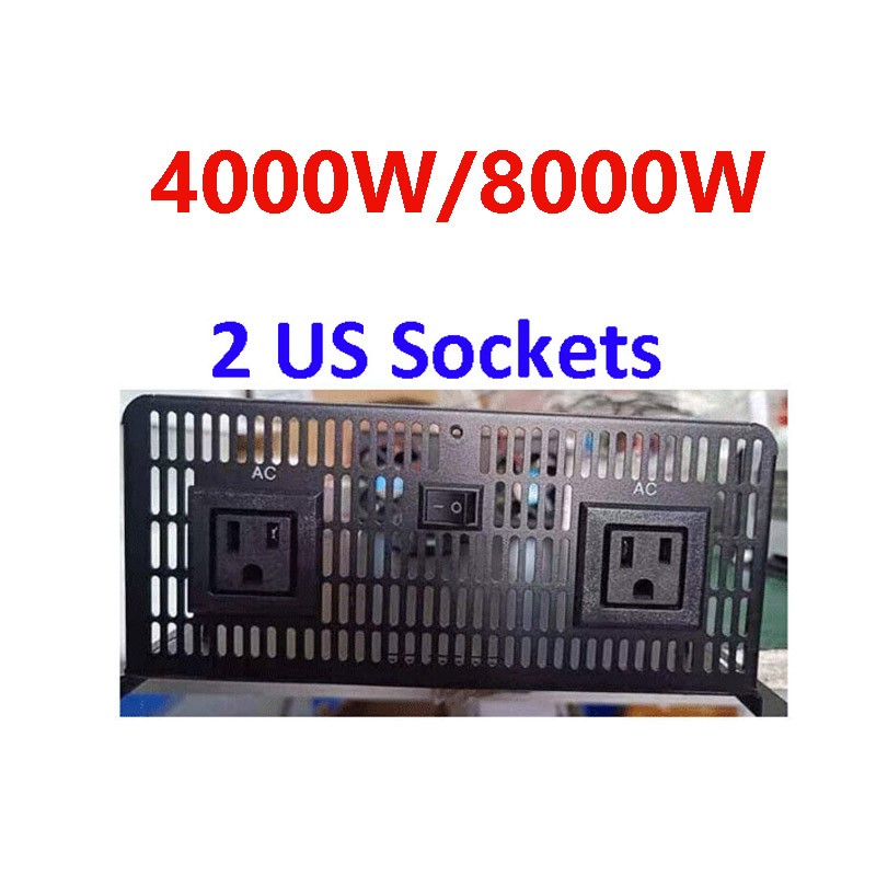5000W 8000W 12000W 12V 24V 48V 72V to 110V/220V Pure Sine Wave Power Inverter US
