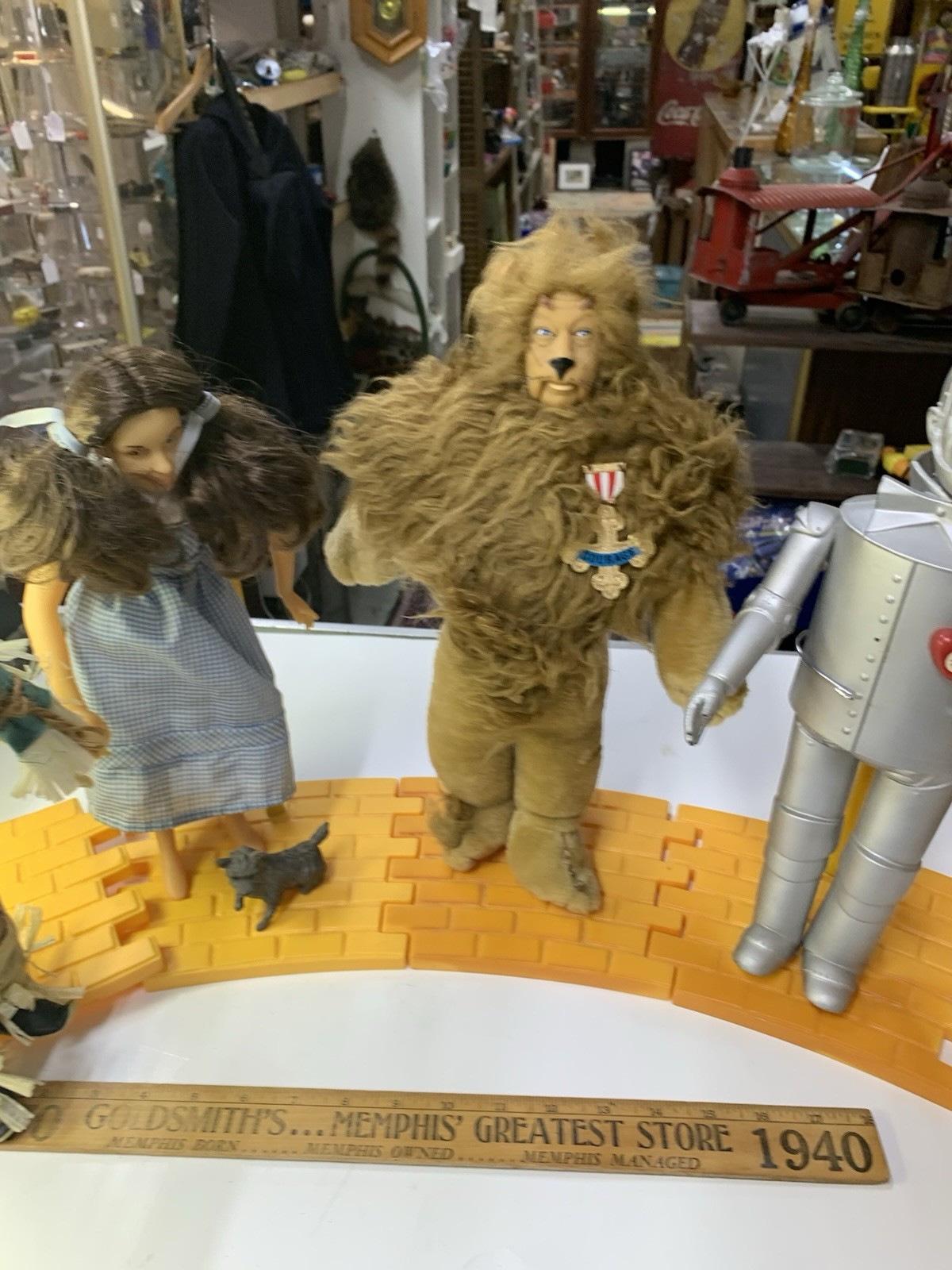 4 Wizard of Oz dolls 1987 14" Dorothy Lion Tin man Scarecrow Hamilton Gifts