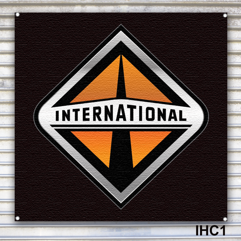 International IHC Truck Banner Sign Wall Art