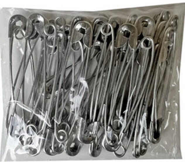 30 ALLOY STEEL STRONG 1 INCH SAFETY PINS 1" PINS FOR QUILTERS CRAFTERS SEWING
