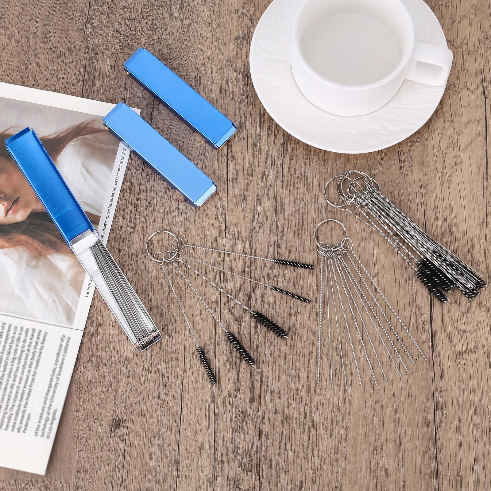 Carburetor Cleaning Kit, Torch Tip Cleaner Set 39 Wires 30 Needles 15 Carb Je...