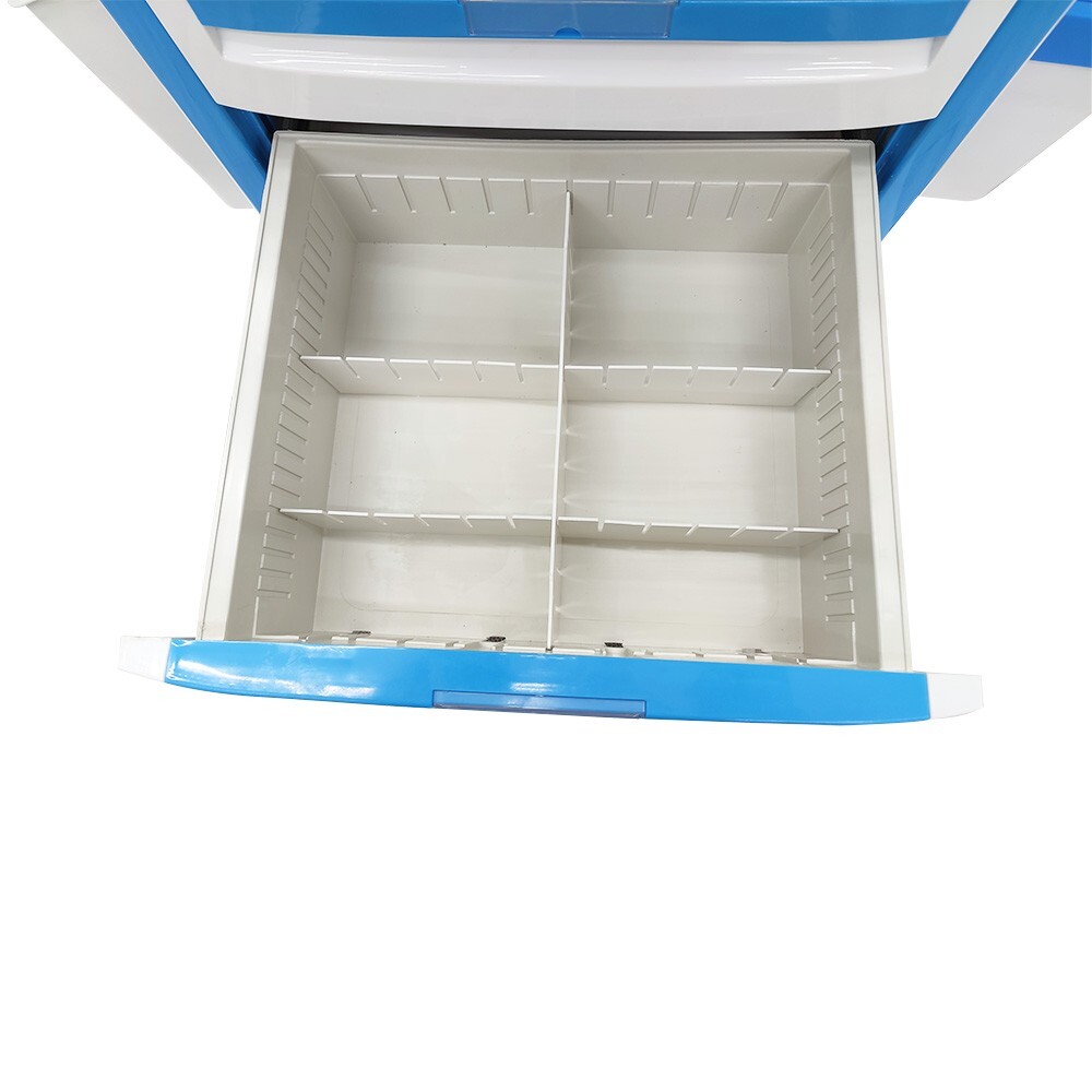 Anesthesia Emergency Treatment Trolley Medicine Medical Cart ABS Plastic