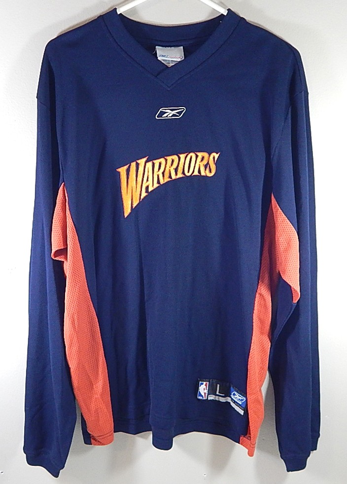 Lot of (7) Golden State Warriors Reebok Team Issued Warm Up Shirts Pants L-4XL