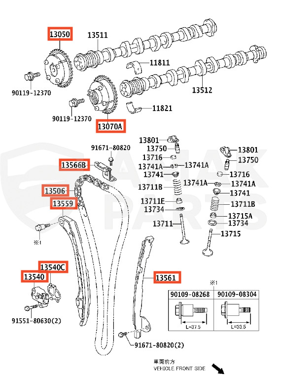 Genuine OEM Timing Chain Kit for Toyota Camry Rav4 Venza Highlander 2ARFE 1ARFE