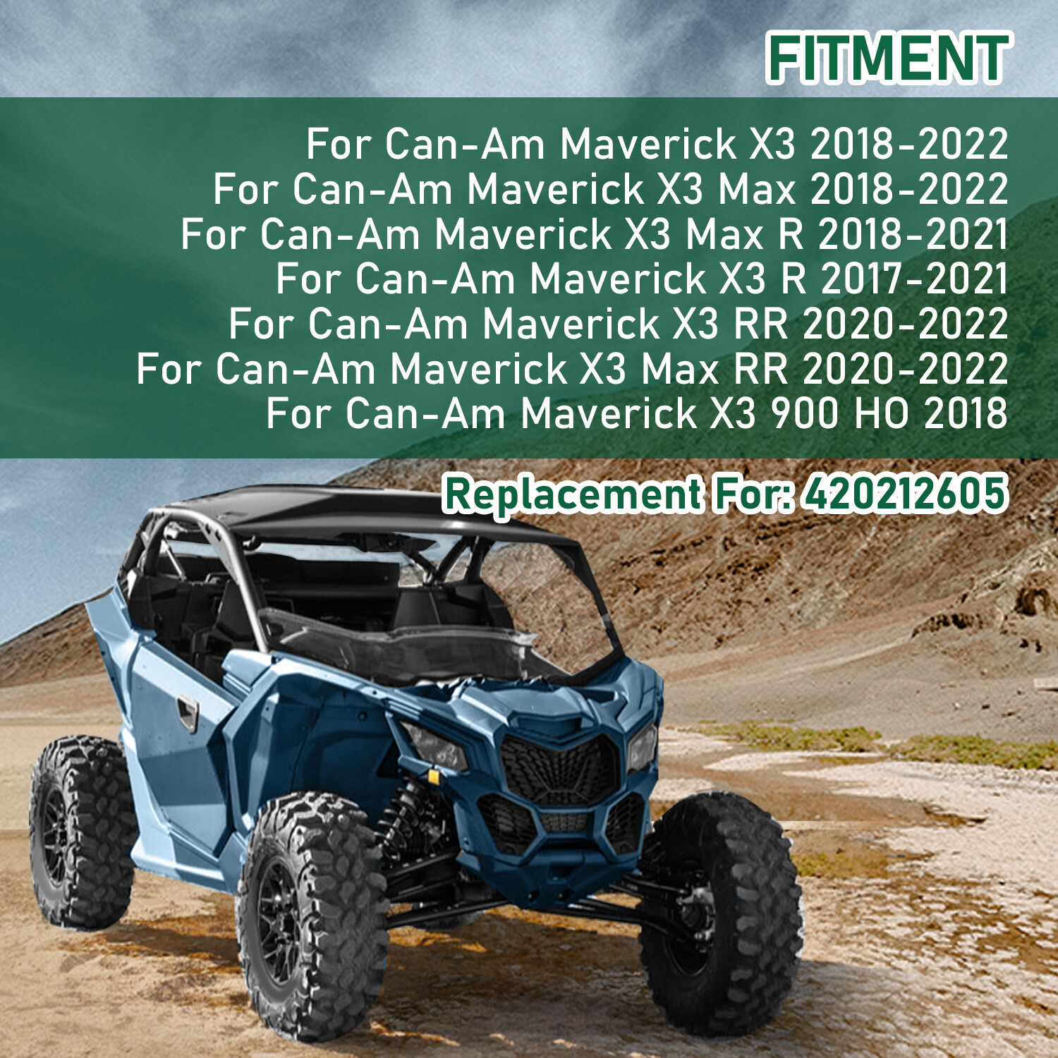 Clutch Back Inner CVT Variator Belt Cover Air Guide For Can Am 17-22 Maverick X3