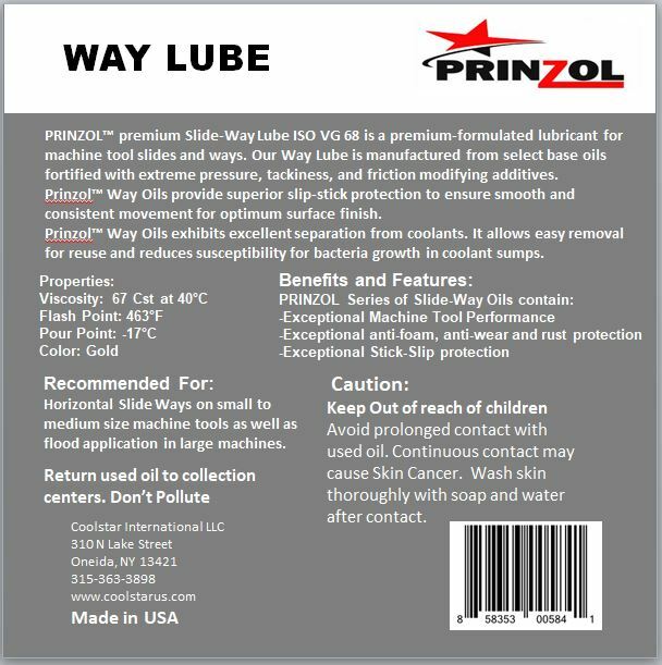Premium Slide - Way Oil ISO VG 68 (1 Gallon) (Bridgeport, HAAS, Hardinge) #2