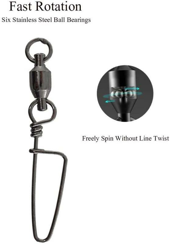 Fishing Line Swivels (20 Piece/Pack)