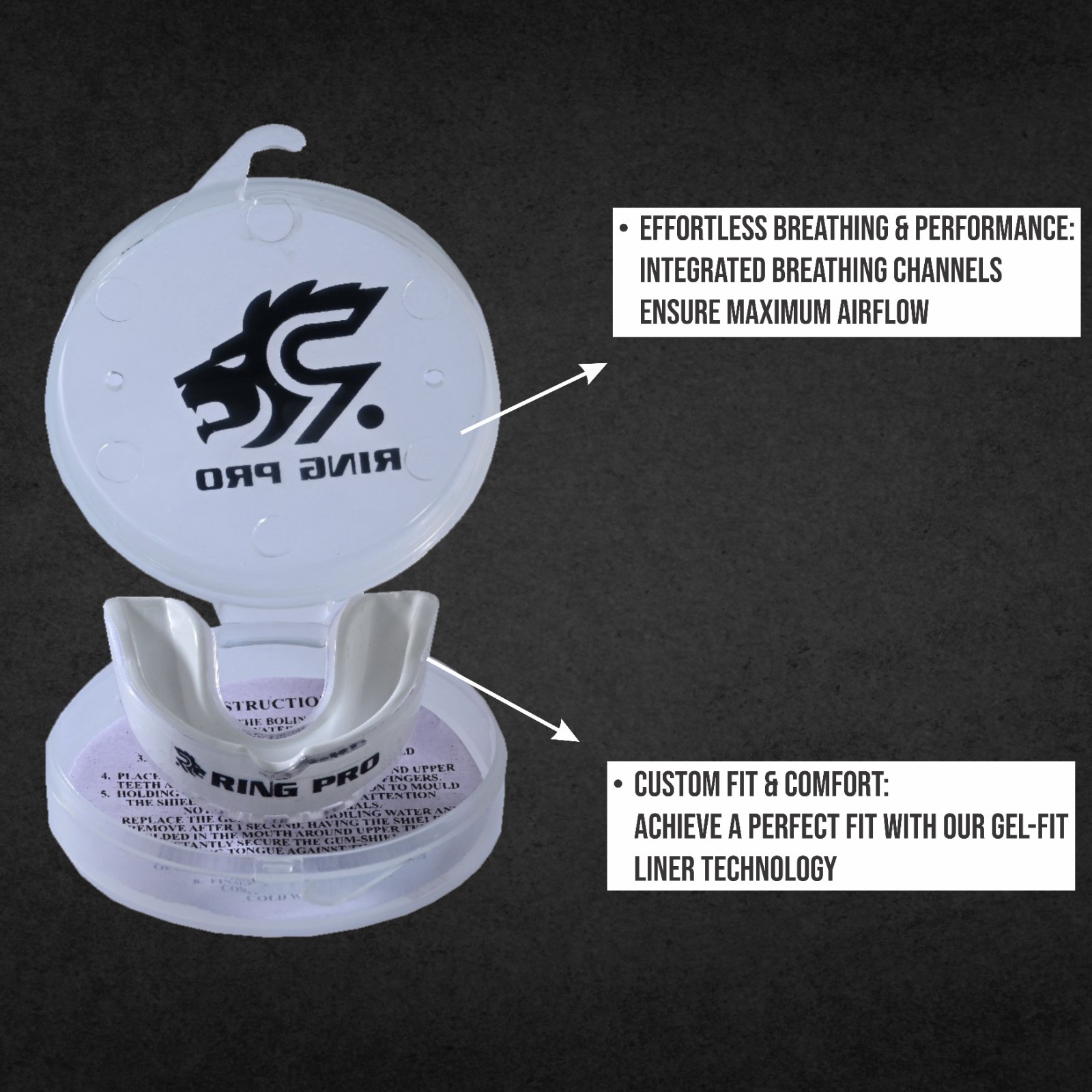 Ring Pro Boil & Bite Mouth Guard Boxing MMA Football Youth Adult Sports