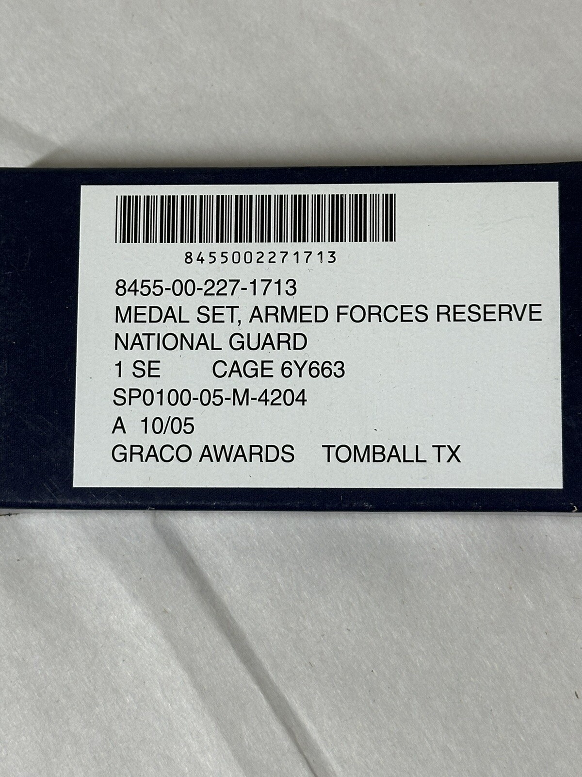US Armed Forces Reserve Medal and Ribbon (National Guard Version)