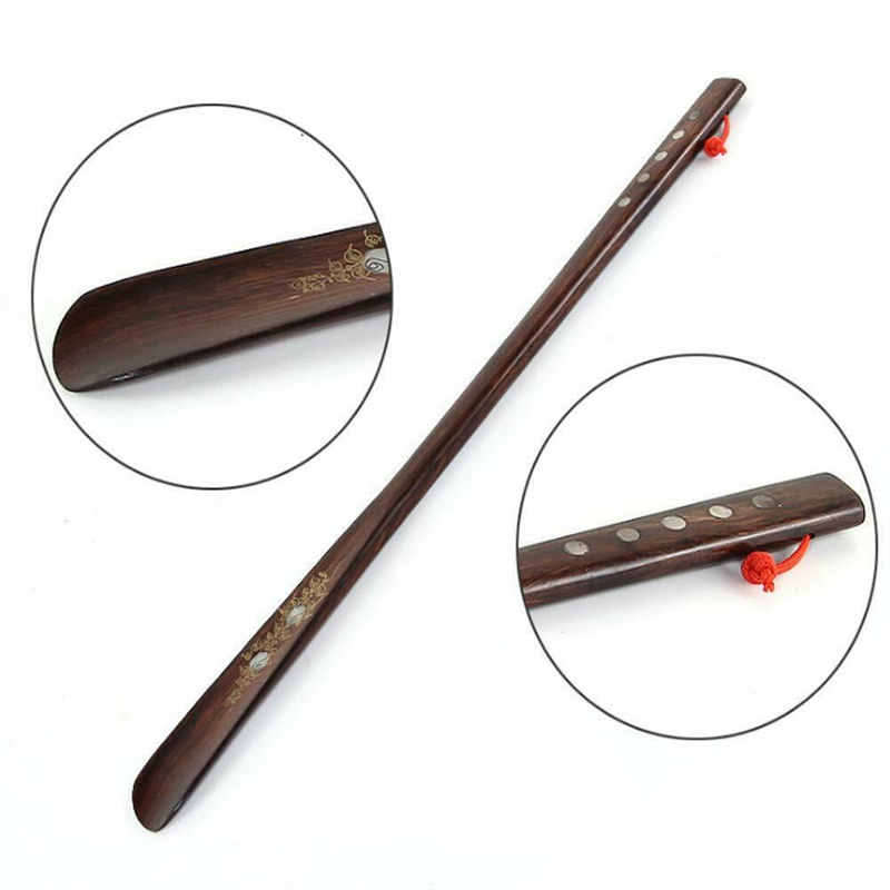 21" Shoe Horn Extra Long Vintage Wooden Handle Wooden Shoehorn Easy AID Horn US