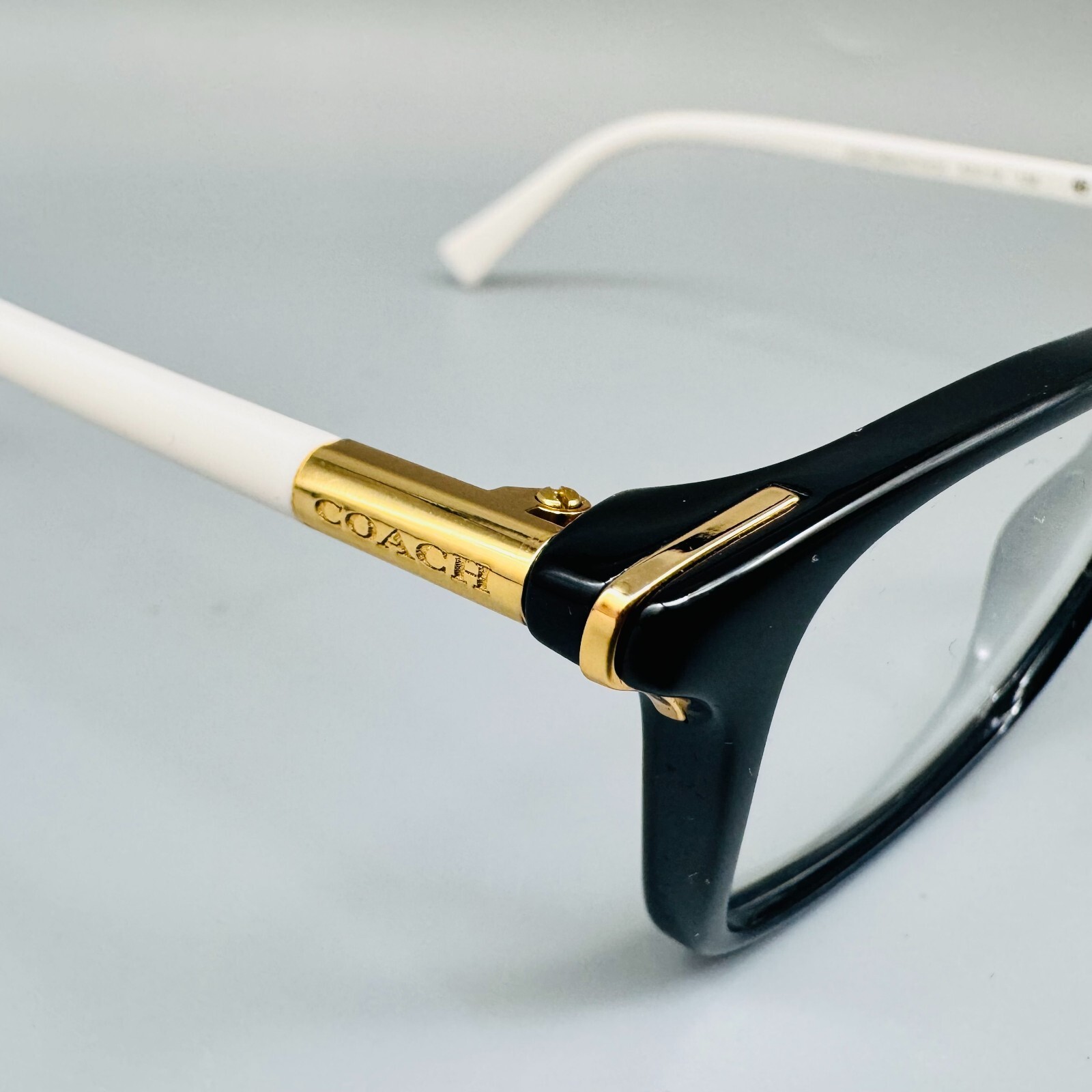 COACH HC 6077 / 5340 Eyeglasses 53-15-135mm - BLACK/IVORY 100% Original NO CASE!