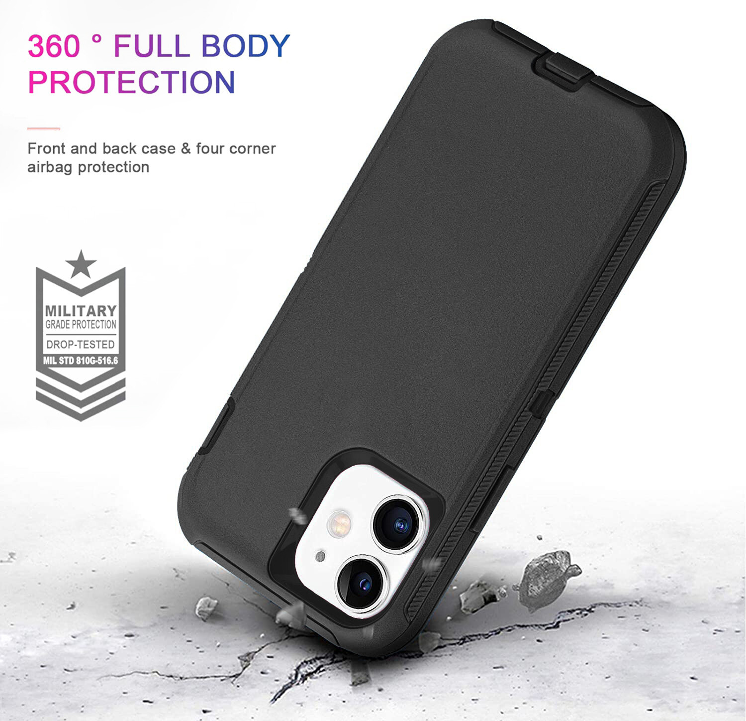 For iPhone 15 Pro Max 14 13 12 11 XR XS Phone Case Heavy Duty Shockproof Cover