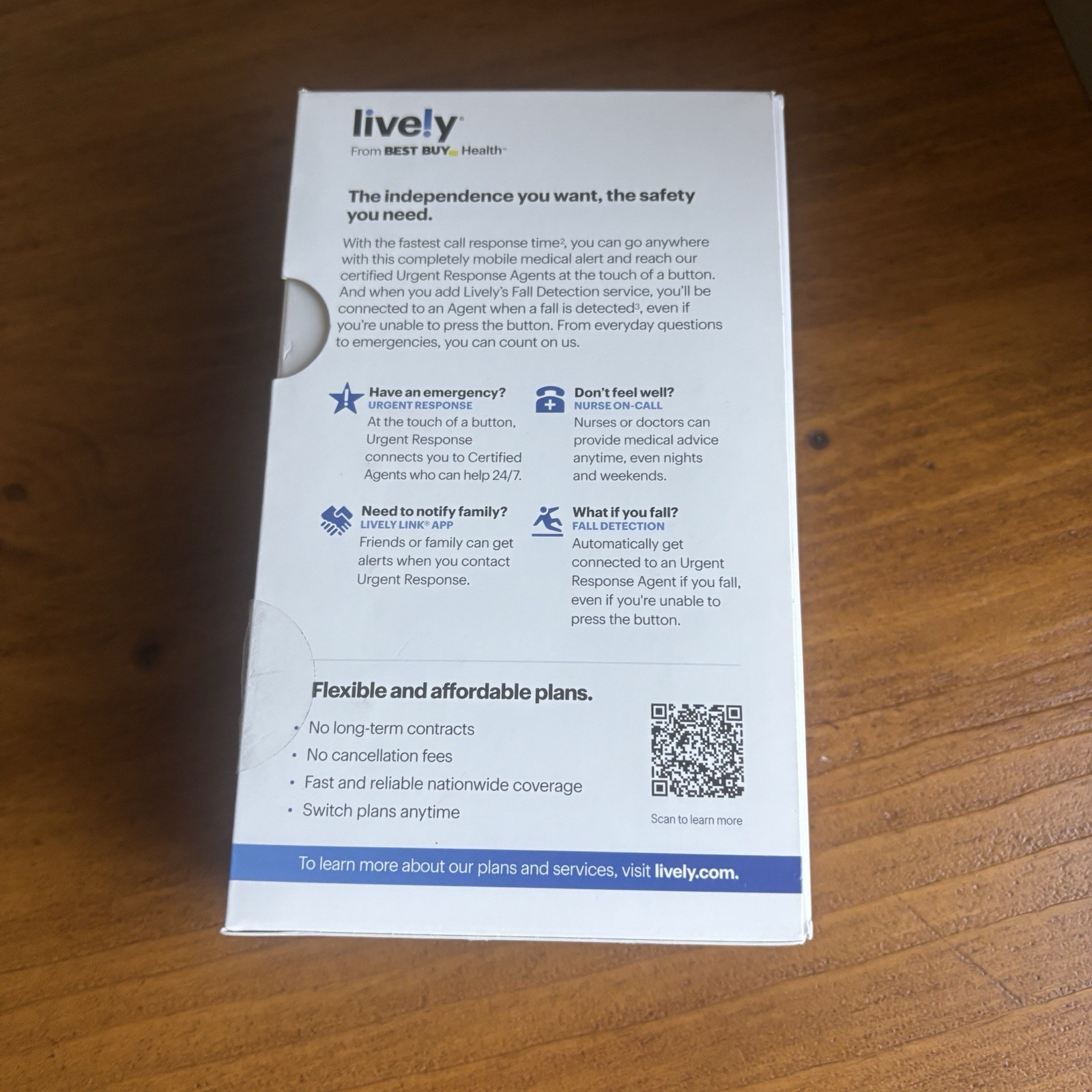 Lively Mobile 2 All-in-One Medical Alert Device Brand New Open Box