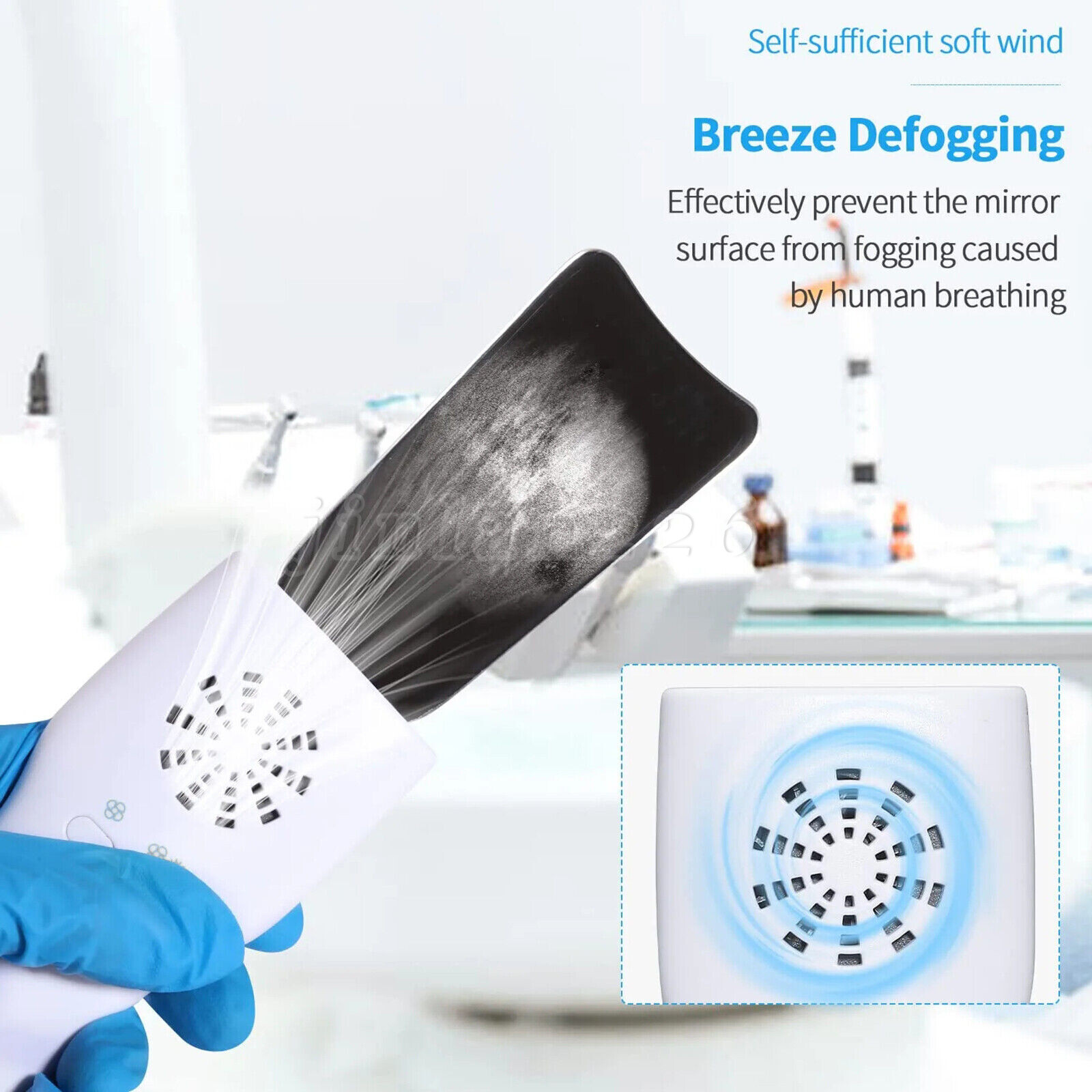 Espejo Oclusal Dental Sin Niebla LED Intra Oral Foto Sistema Espejo Reflector