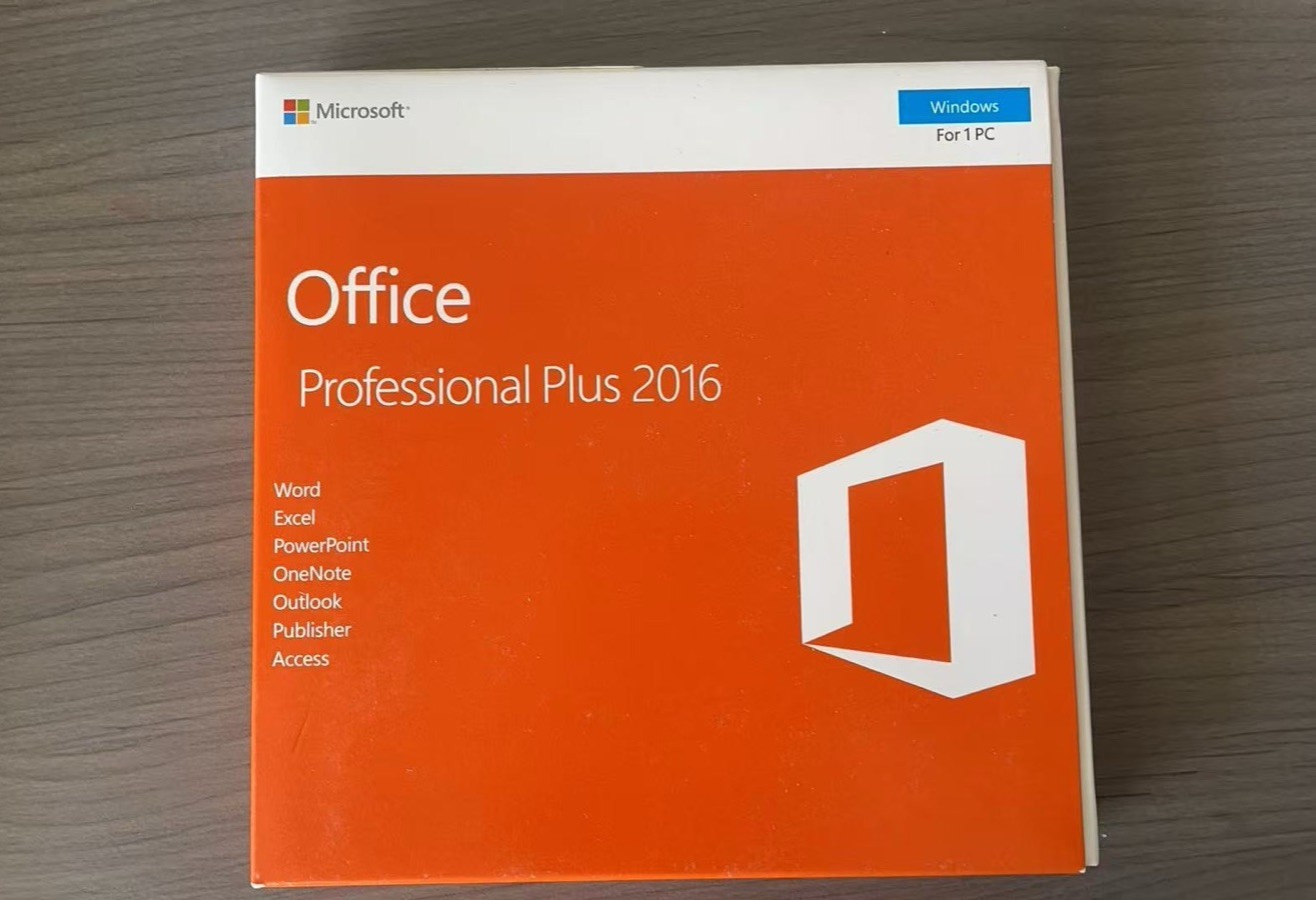 Microsoft Office 2016 Professional Plus (Verified for 8 PCs) |DVD+Product Key