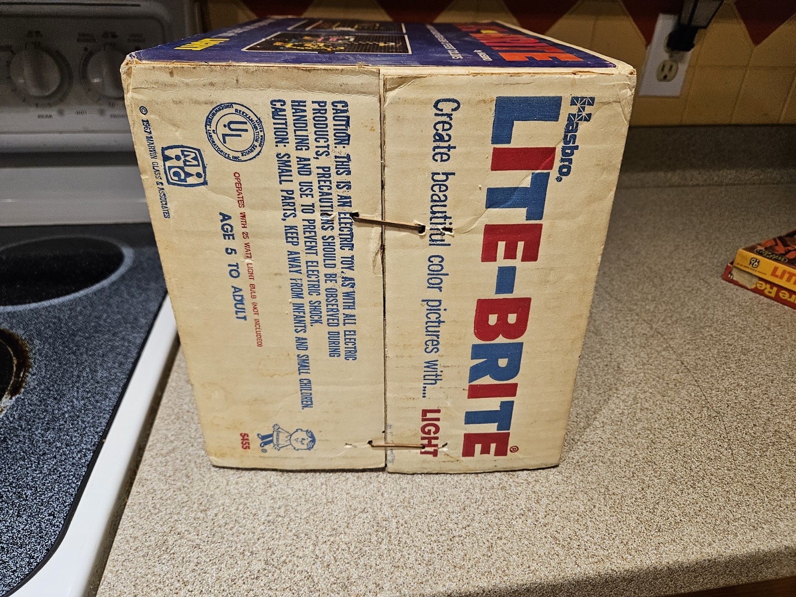 Vintage ORIGINAL 1967 "LITE BRITE" Hasbro Toy Light Bright BUGS/REFILLS/PEGS!!!!