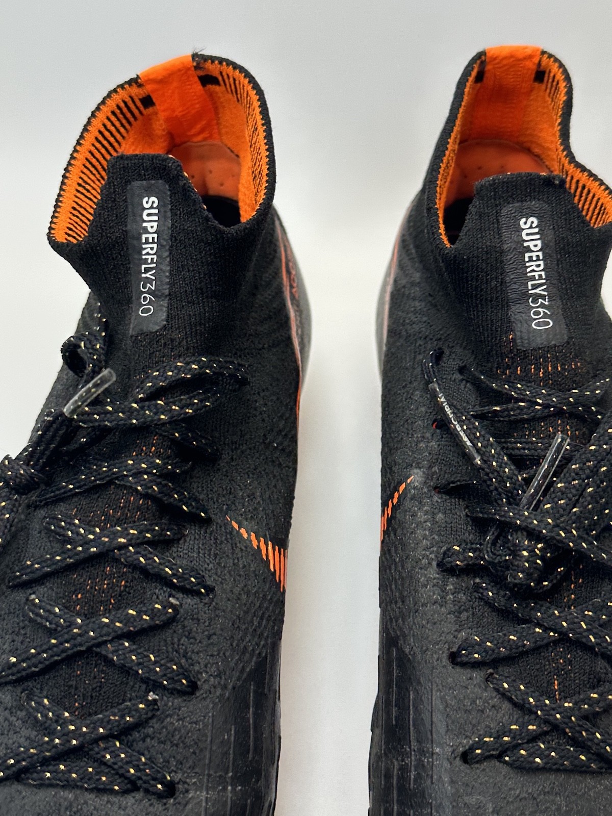 Nike Mercurial Superfly 360 VI FG ACC US 7.5 Black Orange Soccer Cleats Premium