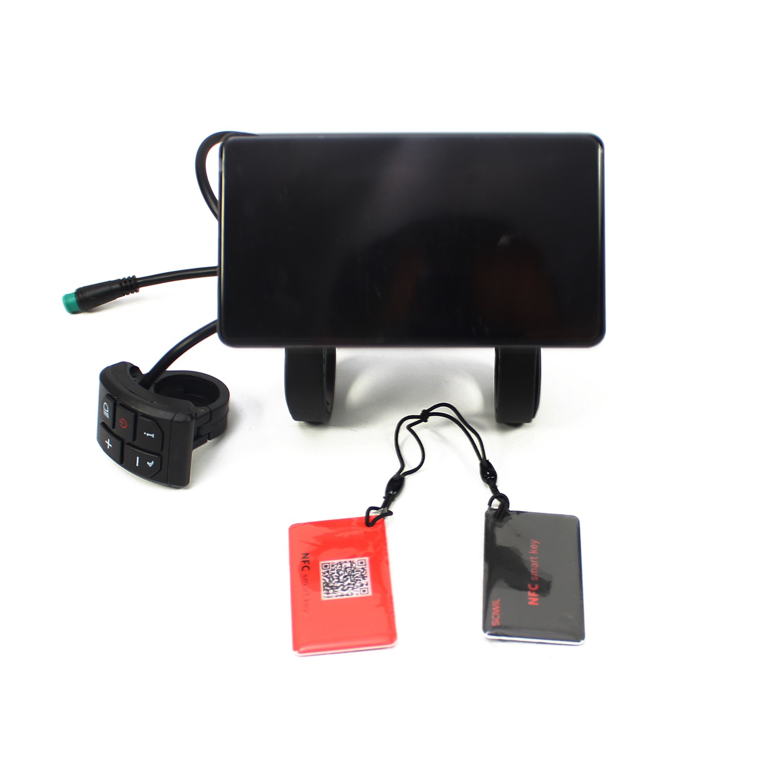 E-Bike 4" LCD Colorful Display 24V-72V Power Speed Meter Gear Control w/NFC USA