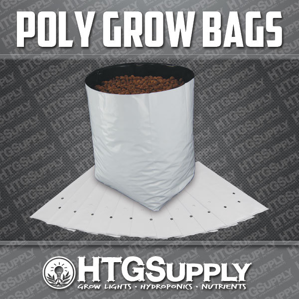 GROW BAGS Black and White Poly Plastic 1/2/3/5/7/10 gallons 10/25/50/100 Count