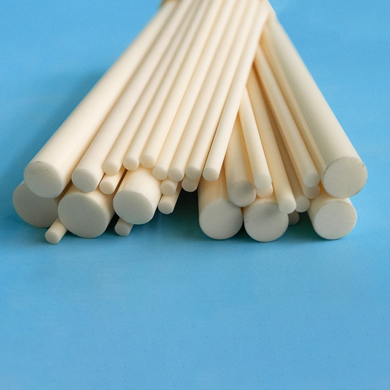 Solid Alumina Ceramic Rod High-Temp Resistant Thermal Conductivity Round Bar