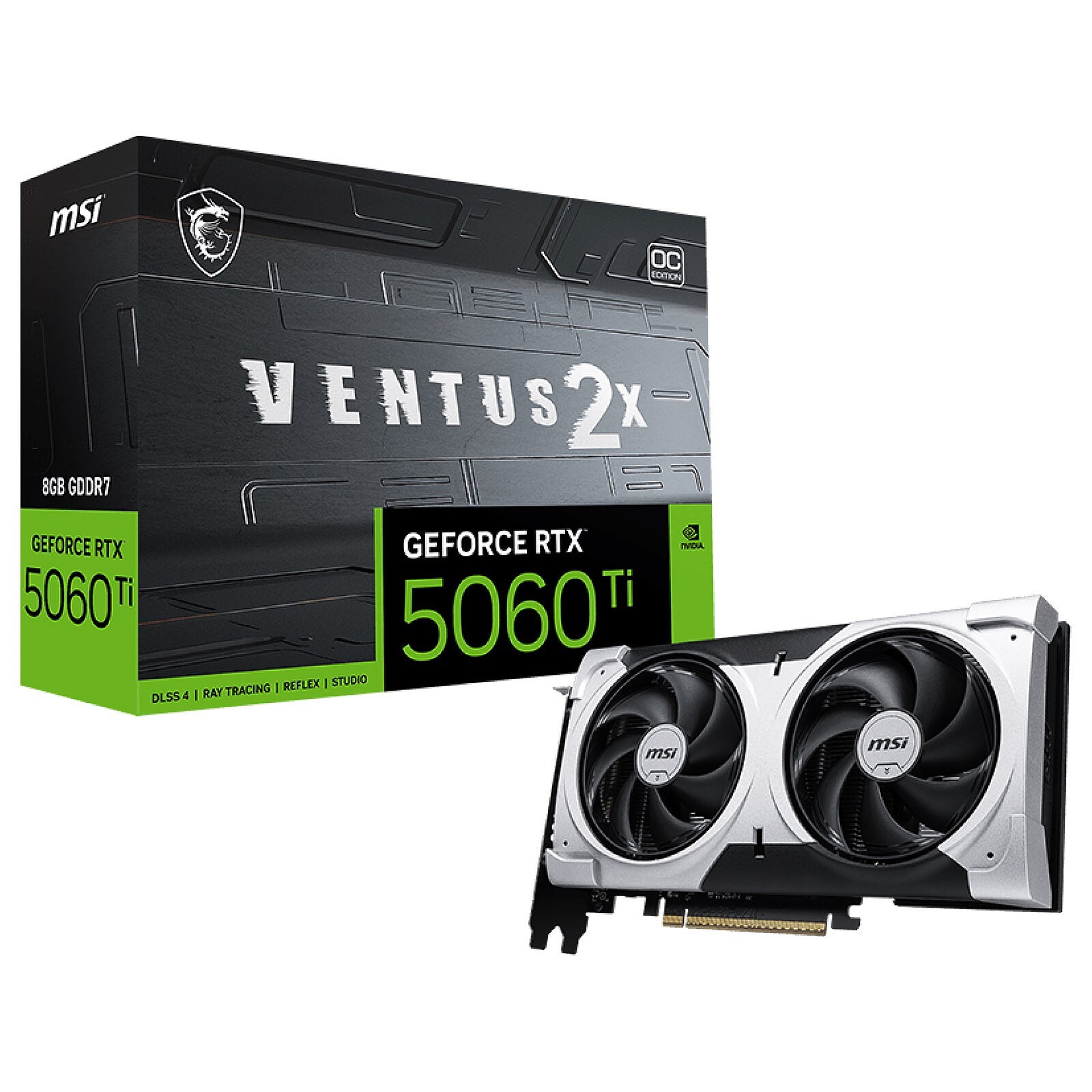 NEW MSI GeForce RTX 5060 Ti 8GB Ventus 2X OC Plus GDDR7 Gaming Graphics Card
