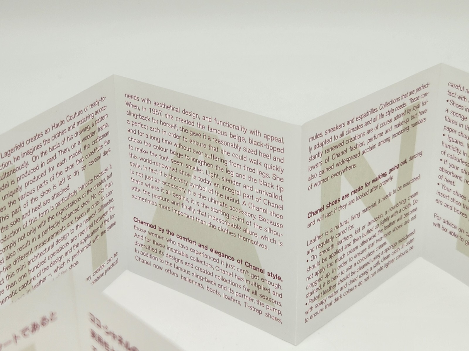 Chanel User Manual Booklet