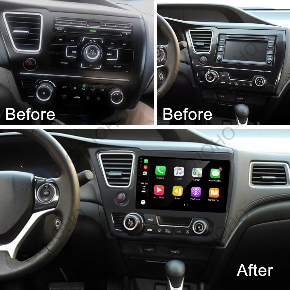 For Honda Civic 2013-2017 Android 13 Car Stereo Radio Wifi Navi GPS Carplay 64G