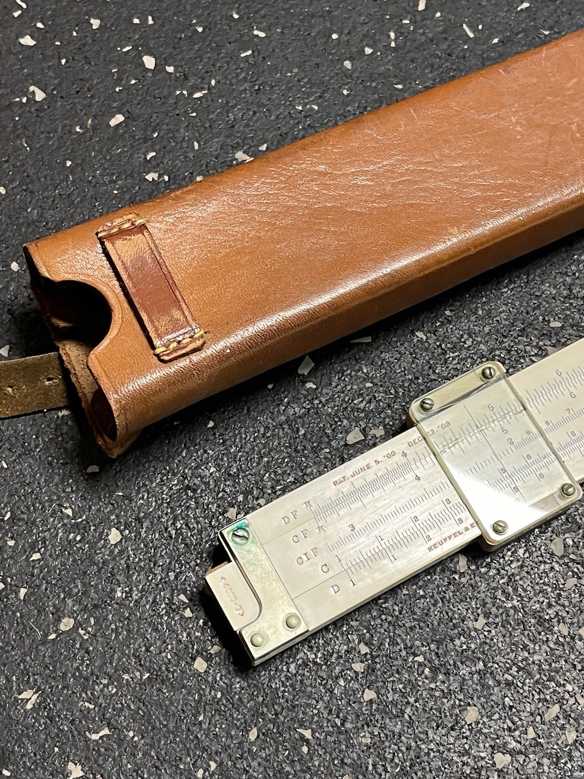 Keuffel & Esser 4088-3 Slide Ruler Leather Case