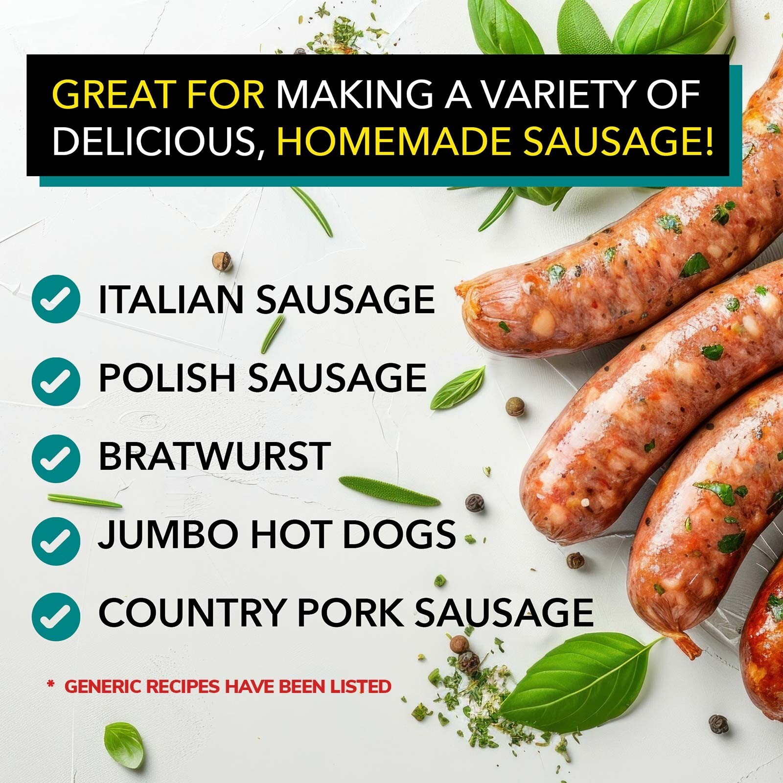 The Sausage Maker Natural Hog Sausage Casings Grade-A Edible Skin Whole Hank