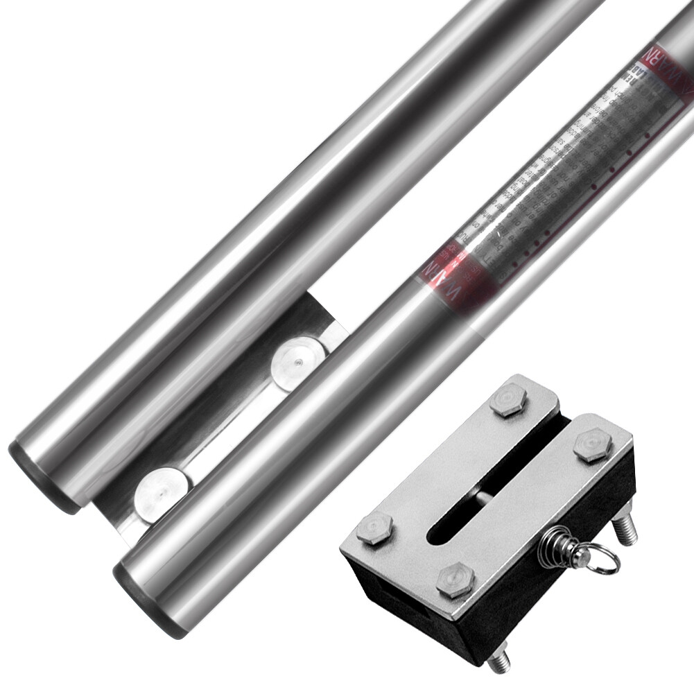 4 Steps Boat Ladder Stainless Steel Telescoping Ladder Transom Mount Extension