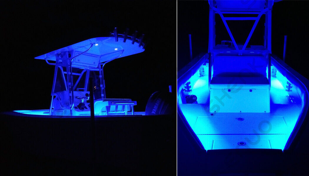 Wireless Blue LED Strip Kit For Boat Marine Deck Interior Lighting 5M 16.4 FT