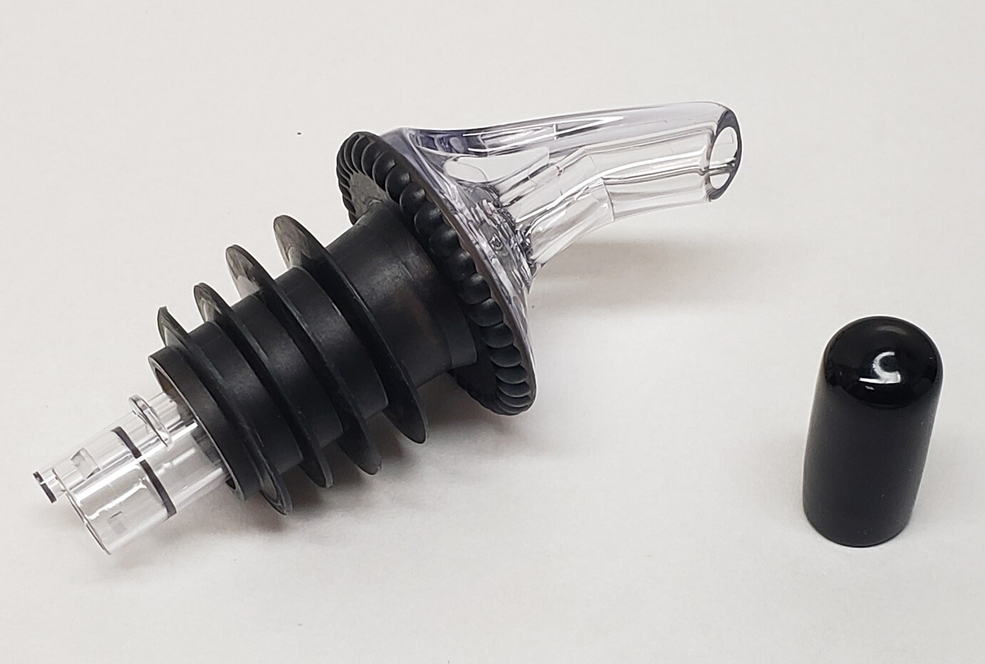 12 Large Liquor Bottle POUR SPOUTS & CAPS FITS Patron 750, 1800, 1.75ltr, 1/2gl