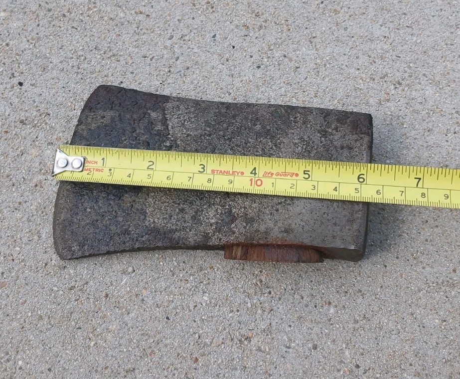 Vintage Antique Single Sided Axe Ax Head 6" 2.25lbs One bit side chop hammer