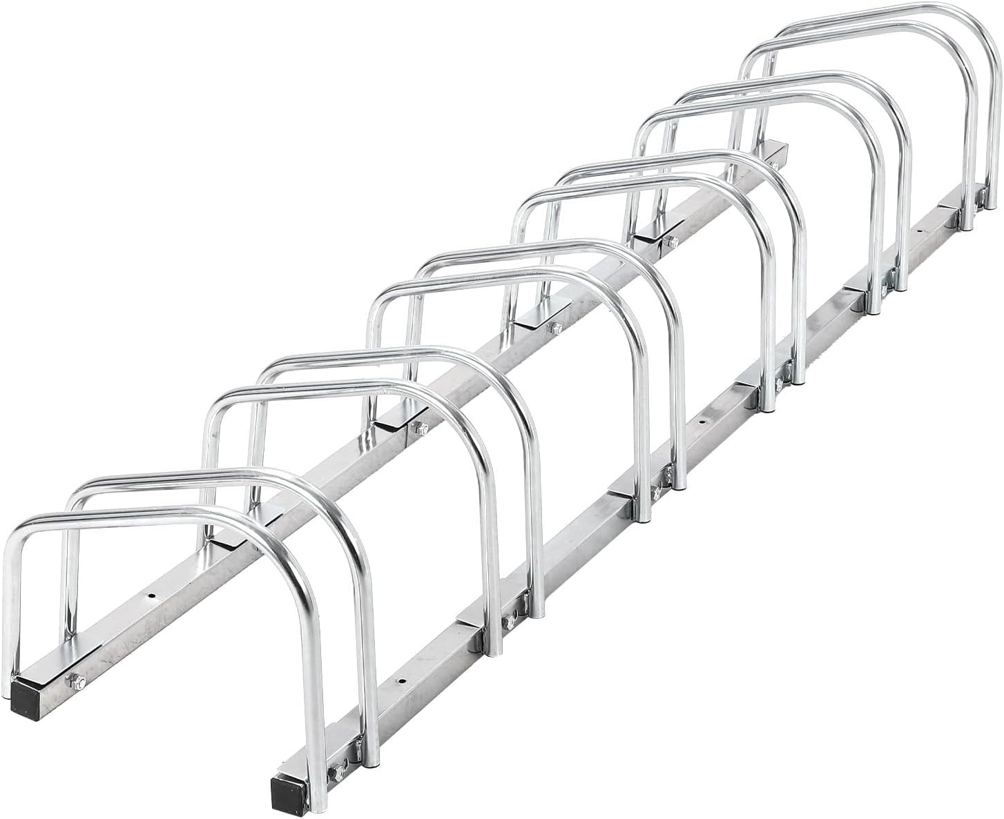 2-6 Compartment Bike Storage Rack Bicycle Floor Parking Stand for Home Garage