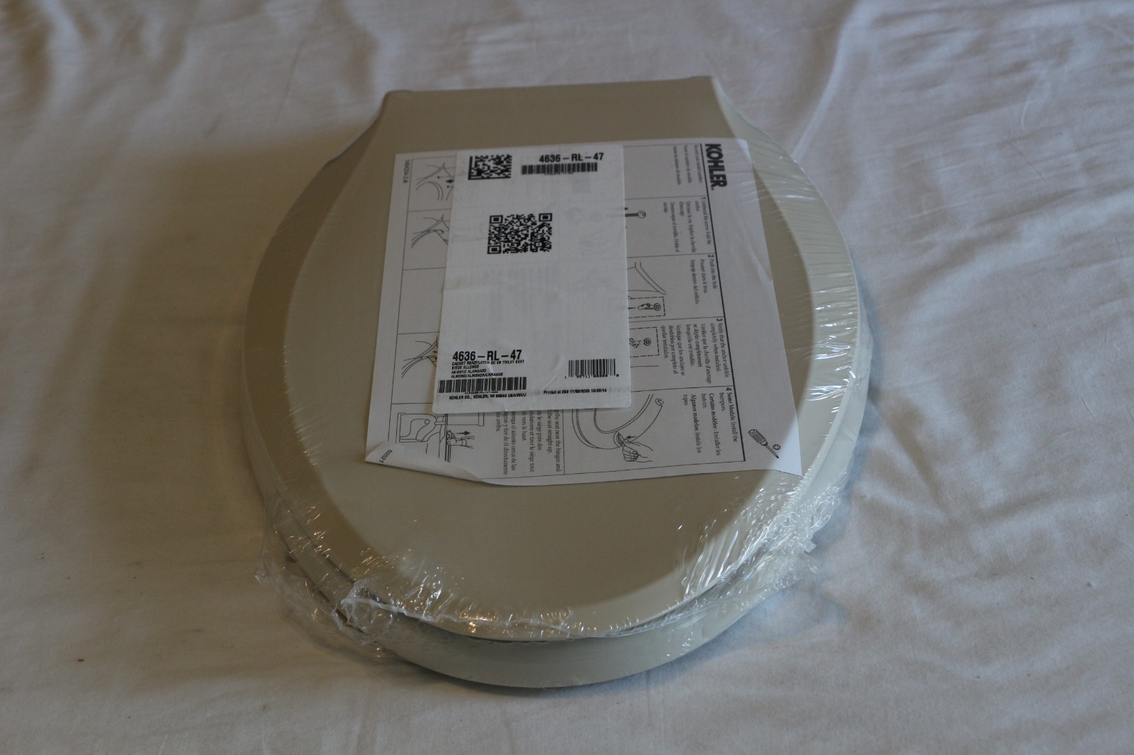 Kohler Cachet Elongated Closed-Front Toilet Seat with Soft Close K-4636-RL-47